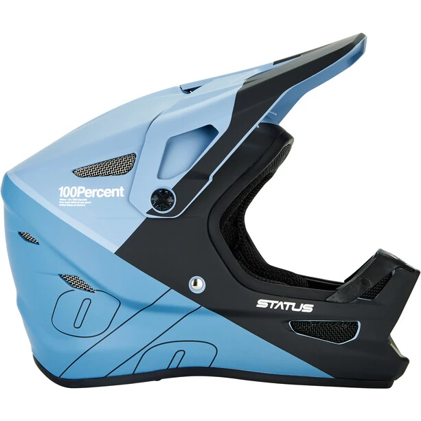 100% Status Casque, Bleu/noir 5 100% Status Casque, Bleu/noir – Image 3