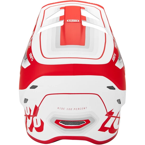 100% Status Casque, Rouge/blanc 6 100% Status Casque, Rouge/blanc – Image 4