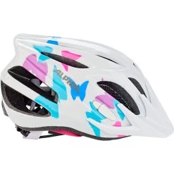 Alpina FB Jr. 2.0 Casque Adolescents, Blanc/Multicolore -ÉQUIPEMENT DE CYCLISME alpina fb jr 20 helmet white bttrfly 4