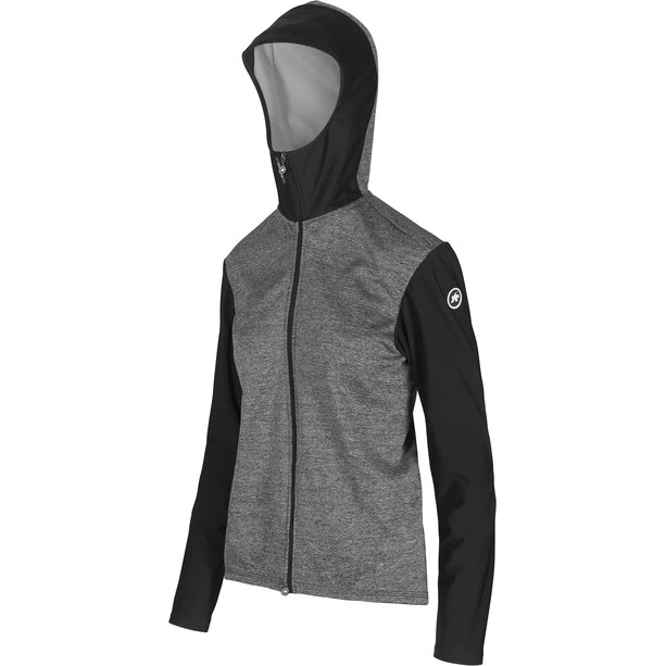 ASSOS Trail Veste à Capuche Printemps/Automne Femme, Gris/noir 3 ASSOS Trail Veste à Capuche Printemps/Automne Femme, Gris/noir