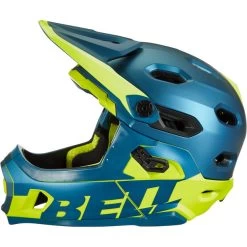 Bell Super DH MIPS Casque, Bleu/vert -ÉQUIPEMENT DE CYCLISME bell super dh mips helmet matte gloss blue hi viz 3