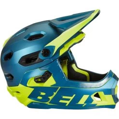 Bell Super DH MIPS Casque, Bleu/vert -ÉQUIPEMENT DE CYCLISME bell super dh mips helmet matte gloss blue hi viz 4