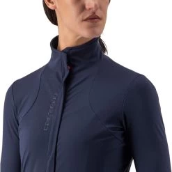 Castelli Beta RoS Veste Femme, Bleu -ÉQUIPEMENT DE CYCLISME castelli beta ros jacket women savile blue 5