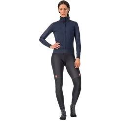 Castelli Beta RoS Veste Femme, Bleu -ÉQUIPEMENT DE CYCLISME castelli beta ros jacket women savile blue 7