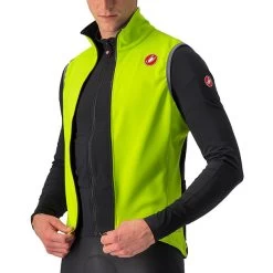 Castelli Perfetto RoS 2 Veste Homme, Jaune -ÉQUIPEMENT DE CYCLISME castelli perfetto ros 2 vest men electric lime 5