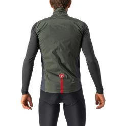 Castelli Squadra Stretch Gilet Homme, Olive/gris