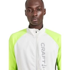 Craft Core Bike SubZ Lumen Veste Homme, Blanc/vert -ÉQUIPEMENT DE CYCLISME craft core bike subz lumen jacket men flumino ash white 5
