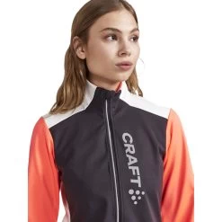 Craft Core Bike SubZ Lumen Veste Femme, Noir/orange -ÉQUIPEMENT DE CYCLISME craft core bike subz lumen jacket women slate shock 6