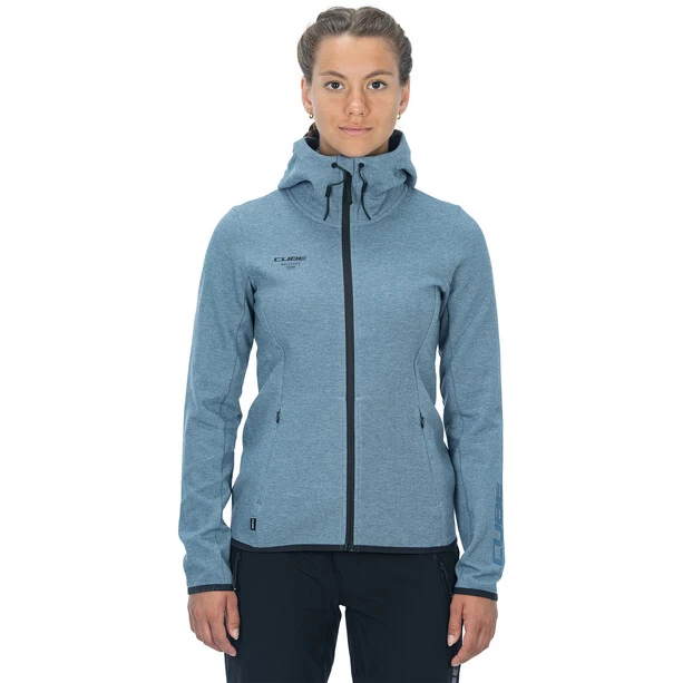 Cube Advanced Zip Hoodie Women, Bleu 3 Cube Advanced Zip Hoodie Women, Bleu