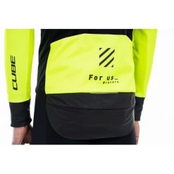 Cube Blackline Safety Veste Softshell Homme, Noir/jaune -ÉQUIPEMENT DE CYCLISME cube blackline safety softshell jacket men blacknneon yellow 4