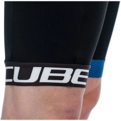 Cube Teamline Cuissard Court à Bretelles Homme, Noir -ÉQUIPEMENT DE CYCLISME cube teamline bib shorts men blacknblue 5
