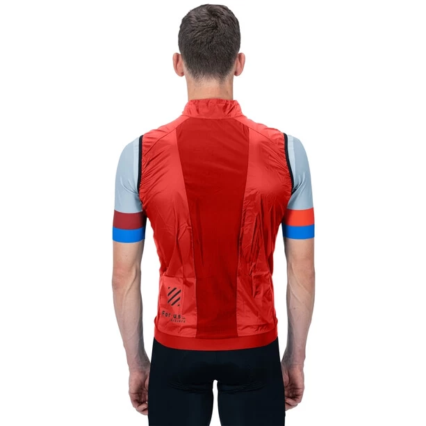Cube Teamline Gilet Coupe-vent Homme, Rouge 4 Cube Teamline Gilet Coupe-vent Homme, Rouge – Image 2