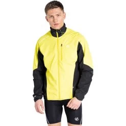 Dare 2b Mediant II Veste Homme, Noir/jaune -ÉQUIPEMENT DE CYCLISME dare 2b mediant ii jacket men neon spring black 4