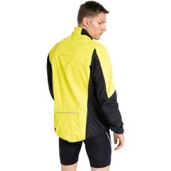 Dare 2b Mediant II Veste Homme, Noir/jaune -ÉQUIPEMENT DE CYCLISME dare 2b mediant ii jacket men neon spring black 5