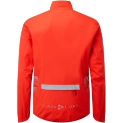 Dhb Flashlight Veste Imperméable Homme, Rouge