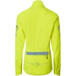 Dhb Flashlight Veste Imperméable Femme, Jaune -ÉQUIPEMENT DE CYCLISME dhb flashlight waterproof jacket women fluro yellow 3