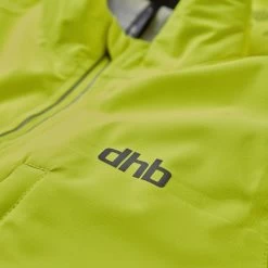 Dhb Flashlight Veste Imperméable Femme, Jaune -ÉQUIPEMENT DE CYCLISME dhb flashlight waterproof jacket women fluro yellow 4