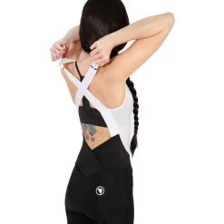 Endura Pro SL Cuissard Court à Bretelles Rembourrage Medium Femme, Noir/blanc -ÉQUIPEMENT DE CYCLISME endura pro sl bib shorts medium pad women black 4