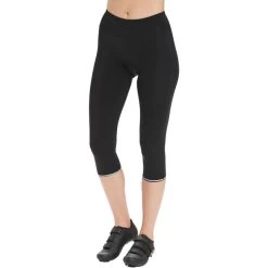 Endurance Juvel Collants De Cyclisme ¾ Coussinet En Gel Femme, Noir -ÉQUIPEMENT DE CYCLISME endurance juvel cycling tights gel pad women black 4