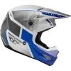 Fly Racing Kinetic Drift Casque, Blanc/bleu -ÉQUIPEMENT DE CYCLISME fly racing kinetic drift helmet blue grey white 2