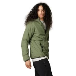 Fox Howell Puffy Anorak à Capuche Homme, Olive