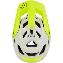 Fox Proframe RS Casque Homme, Blanc/vert -ÉQUIPEMENT DE CYCLISME fox proframe helmet men vintage white mhdrn 6