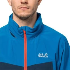 Jack Wolfskin Tourer Veste 2.5L Homme, Bleu -ÉQUIPEMENT DE CYCLISME jack wolfskin tourer 25l jacket men thunder blue 4