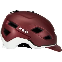 KED Berlin Casque, Rouge/gris -ÉQUIPEMENT DE CYCLISME ked berlin helmet merlot ash matt 4