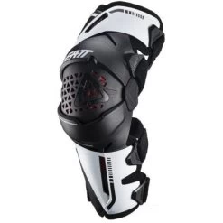 Leatt Z-Frame Knee Guards, Noir/blanc -ÉQUIPEMENT DE CYCLISME leatt z frame knee guards white 3