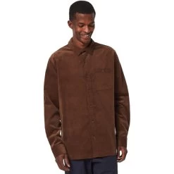Oakley Cabin Button Down Corduroy Veste Homme, Marron -ÉQUIPEMENT DE CYCLISME oakley cabin button down corduroy jacket men carafe 4