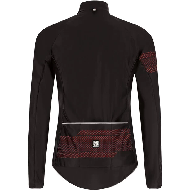 Santini Idea Veste Coupe-vent Homme, Noir/rouge 3 Santini Idea Veste Coupe-vent Homme, Noir/rouge