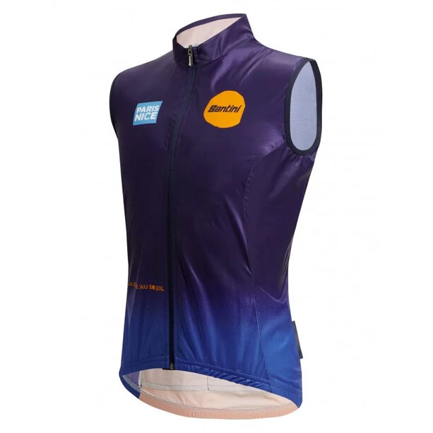 Santini Paris Nice Onda Gilet, Bleu 4 Santini Paris Nice Onda Gilet, Bleu – Image 2