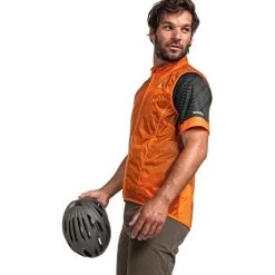 Schöffel Brolio Veste Homme, Orange -ÉQUIPEMENT DE CYCLISME schoeffel brolio vest men orange blaze 5