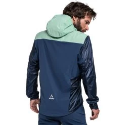 Schöffel Flow Trail Hybrid Jacket Men, Bleu -ÉQUIPEMENT DE CYCLISME schoeffel flow trail hybrid jacket men dress blues 4