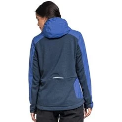 Schöffel Valve Veste Hybride Femme, Bleu -ÉQUIPEMENT DE CYCLISME schoeffel valve hybrid jacket women daleyza blue 4