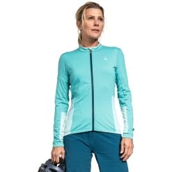 Schöffel Zeeland Veste Femme, Turquoise -ÉQUIPEMENT DE CYCLISME schoeffel zeeland jacket women hidden cove 3