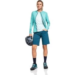 Schöffel Zeeland Veste Femme, Turquoise -ÉQUIPEMENT DE CYCLISME schoeffel zeeland jacket women hidden cove 6