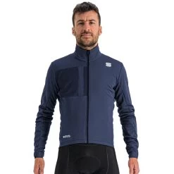 Sportful Super Veste Homme, Bleu/noir