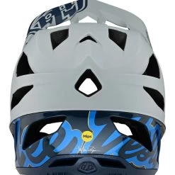 Troy Lee Designs Stage Mips Casque, Gris/bleu -ÉQUIPEMENT DE CYCLISME troy lee designs stage mips helmet signature blue 3