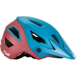 TSG Chatter Solid Color Casque, Turquoise/rouge -ÉQUIPEMENT DE CYCLISME tsg chatter solid color helmet satin ocean cedar 4