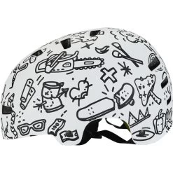 TSG Evolution Graphic Design Casque, Blanc/noir -ÉQUIPEMENT DE CYCLISME tsg evolution graphic design helmet doodle 3