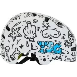TSG Evolution Graphic Design Casque, Blanc/noir -ÉQUIPEMENT DE CYCLISME tsg evolution graphic design helmet doodle 4