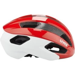 UVEX Rise CC Casque, Rouge/blanc -ÉQUIPEMENT DE CYCLISME uvex rise cc helmet red white 4