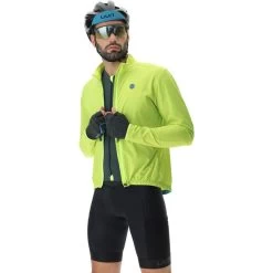 UYN Ultralight Veste Coupe-vent Pour Cyclistes Homme, Jaune -ÉQUIPEMENT DE CYCLISME uyn ultralight biking wind jacket men soft yellow fluo 6