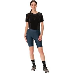 VAUDE Advanced IV Pantalon Femme, Bleu -ÉQUIPEMENT DE CYCLISME vaude advanced iv pants women dark sea 7