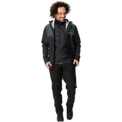 VAUDE All Year Moab Veste De Pluie 3in1 Homme, Noir -ÉQUIPEMENT DE CYCLISME vaude all year moab 3in1 rain jacket men black uni 5