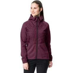 VAUDE Comyou Veste Polaire Femme, Rouge -ÉQUIPEMENT DE CYCLISME vaude comyou fleece jacket women cassis 3