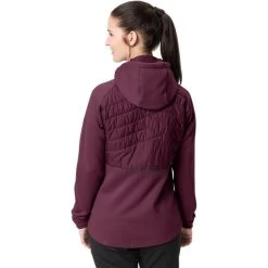 VAUDE Comyou Veste Polaire Femme, Rouge -ÉQUIPEMENT DE CYCLISME vaude comyou fleece jacket women cassis 4