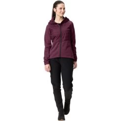 VAUDE Comyou Veste Polaire Femme, Rouge -ÉQUIPEMENT DE CYCLISME vaude comyou fleece jacket women cassis 7