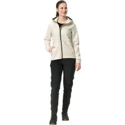 VAUDE Comyou Veste Polaire Femme, Blanc -ÉQUIPEMENT DE CYCLISME vaude comyou fleece jacket women ecru 7
